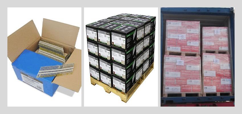 21 Degree Plastic Framing Nails package