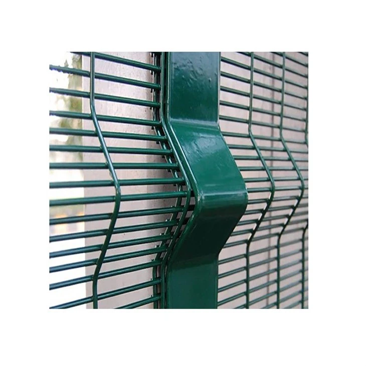 PVC Coated Curved Metal Wire Mesh Fence
