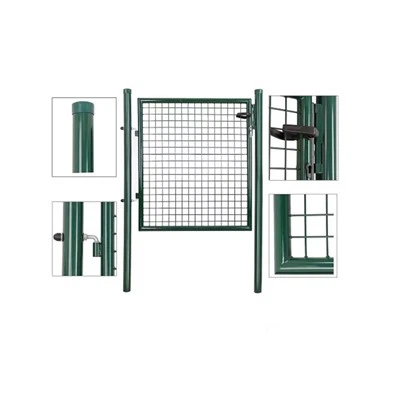 שער גדר גן מצופה אבקה