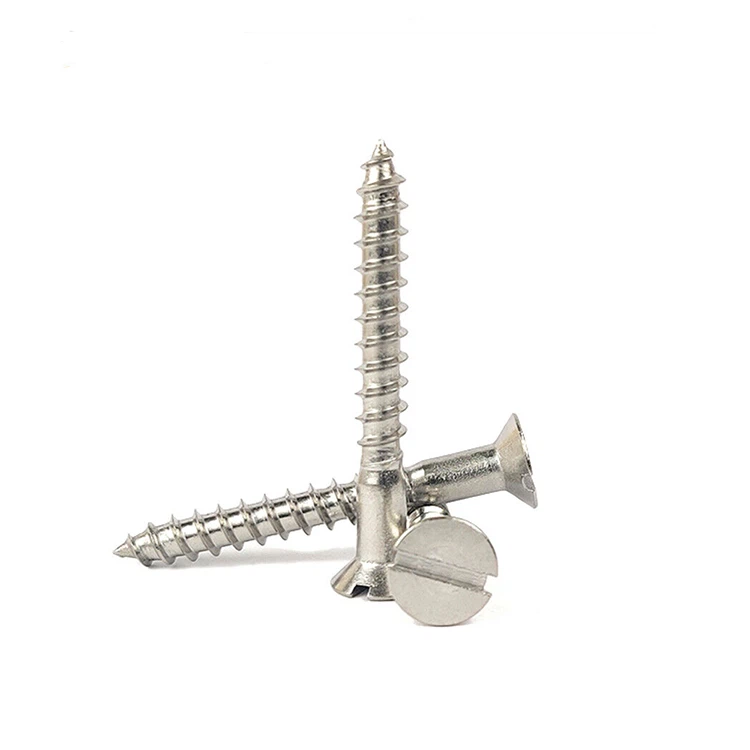 סיטונאים מחורצים בורג ראש שטוח שטוח